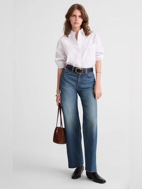 Madewell The Perfect Vintage Wide-Leg Jean in Mayfield Wash:  25P